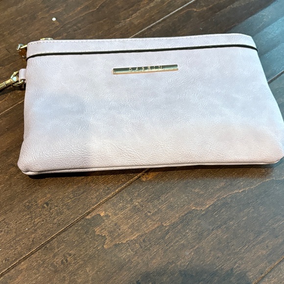 Women’s light purple Wristlet Clutch with Cowhide Strap - Picture 3 of 6